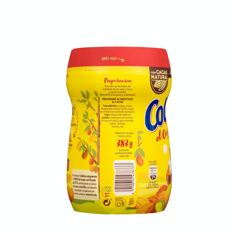 Cacao soluble original Cola Cao pack de 6 sobres de 18 g.