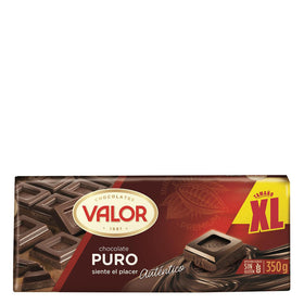 Chocolate puro XL Valor sin gluten