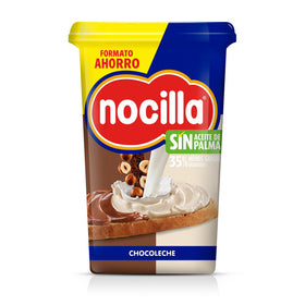 Crema de cacao con avellanas original sin azúcares añadidos Nocilla sin gluten y sin aceite de palma 180 g,