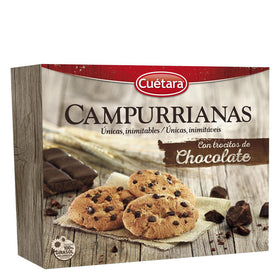Campurrianas cookies with chocolate chips Cuétara 450g