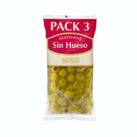 Manzanilla Hacendado pitted olives 3 packages x 75g