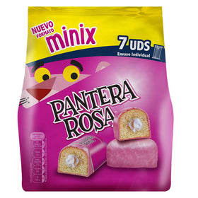 Mini Bimbo Pink Panther Kuchenpackung mit 7 Stück à 23 g.