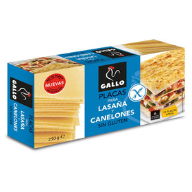 Assiettes à lasagnes et cannellonis sans gluten Gallo 250 g
