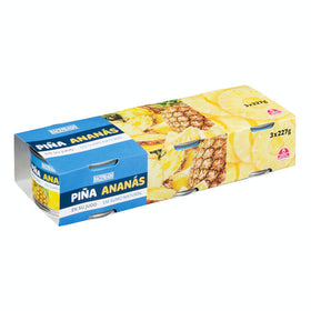 Ananas dans son jus Tranche moyenne Hacendado 3x140g