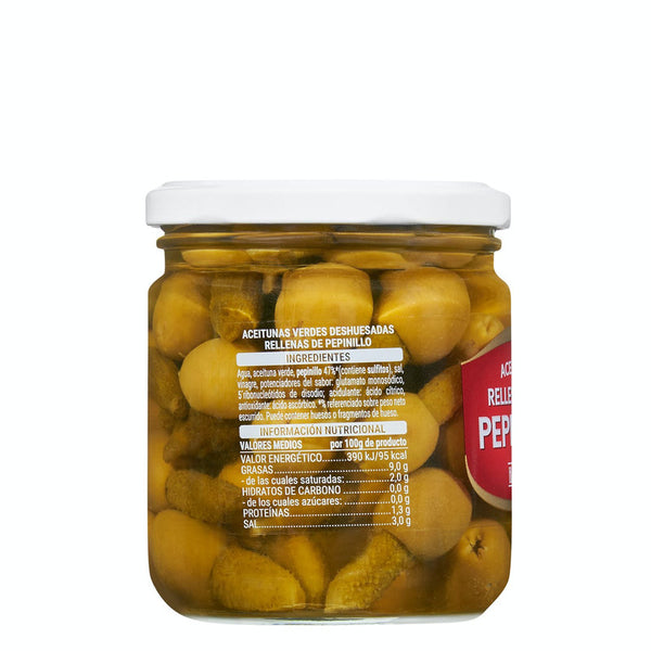 Mit Hacendado-Gurke gefüllte Oliven