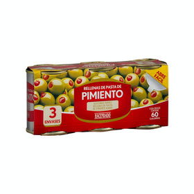 Olives farcies au poivre Hacendado 3 x 50g