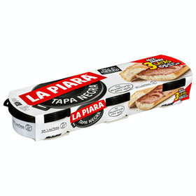 Pork pate La Piara black lid