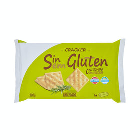 Glutenfreie Cracker Hacendado mit Rosmarin Packung mit 6 Beuteln