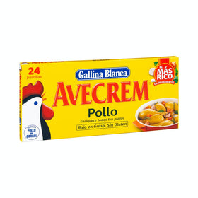 Avecrem chicken broth in Gallina Blanca tablets 24 units.