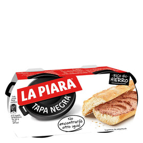 Pâté de foie de porc Tapa noir La Piara 230 g