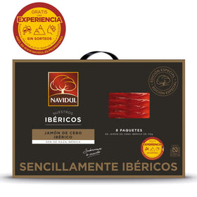 Navidul Iberian Cebo Ham Briefcase 8 packages of 110g