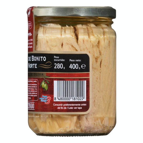 Nord Bonito Filets in Olivenöl Hacendado Jar 400g