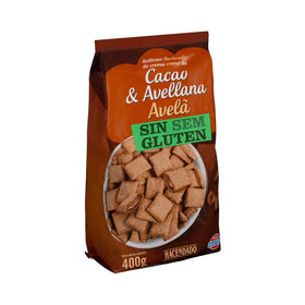 Céréales fourrées à la crème de cacao et aux noisettes Hacendado sans gluten
