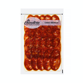 Iberische Cebo-Chorizo, maschinell vakuumverpackt