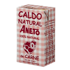 Bouillon de viande Aneto sans gluten et sans lactose carton 1 l