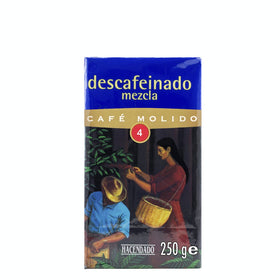 Hacendado blend decaffeinated ground coffee 250g
