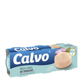 Calvo natural light tuna pack of 3 units of 160 g