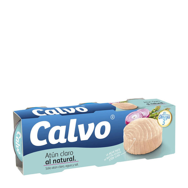 Atún claro al natural Calvo pack de 3 unidades de 160 g