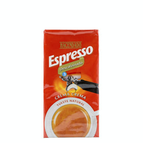 Café molido descafeinado Hacendado Espresso 250g