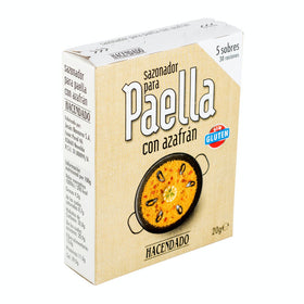 Seasoning for paella with saffron Hacendado