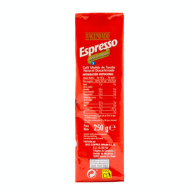 Caffè macinato decaffeinato Hacendado Espresso 250g