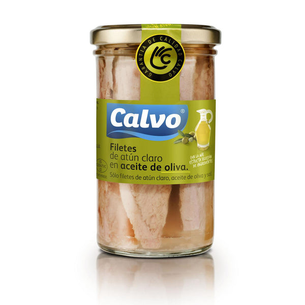 Filetes de atún claro en aceite de oliva Calvo 1250g