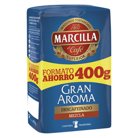 Mélange de café moulu décaféiné Gran Aroma Marcilla 400 g