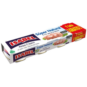 Natural light tuna Isabel pack of 3 cans of 80g