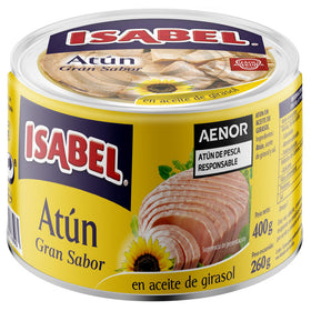 Great flavor tuna in sunflower oil Isabel 400g tin