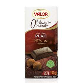 Chocolat noir fourré à la mousse de truffe sans sucre ajouté Valeur sans gluten