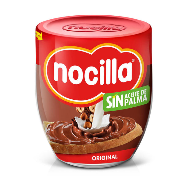 Crema de cacao y leche con avellanas sin azúcar añadido Nocilla sin gluten y sin aceite de palma 180 g