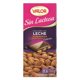 Milk chocolate and almonds Valor gluten-free and lactose-free and gluten-free