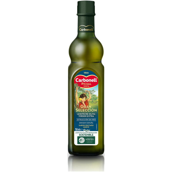 Olio extravergine di oliva Picual Carbonell gusto fruttato 750ml