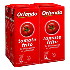 Tomate frito Orlando sin gluten pack de 4 briks de 350g